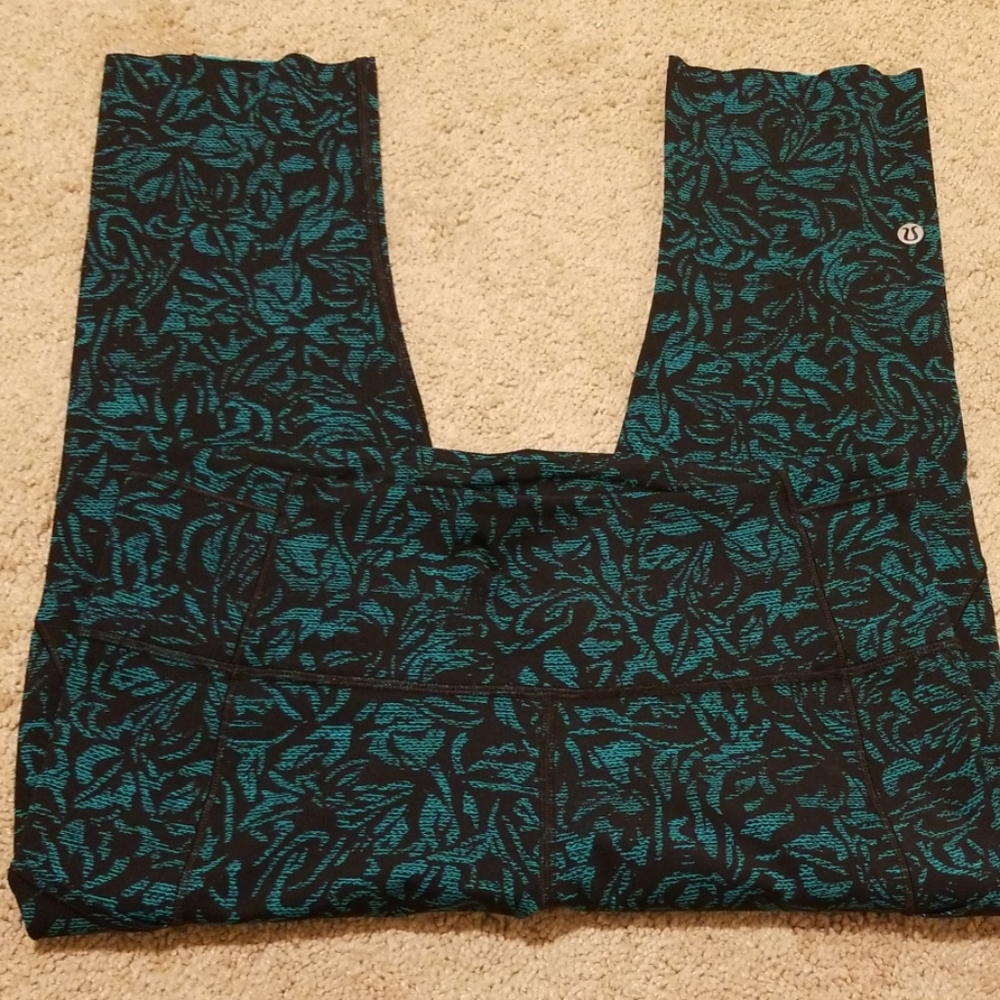 SOLD Lululemon fast free  viridian tight 19" sz10 - Picture 2 of 5
